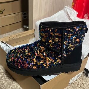 UGG Black Sequin Boots